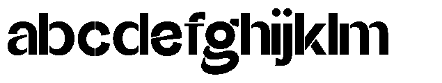 Glagent Stencil Black Semi Expanded FONT