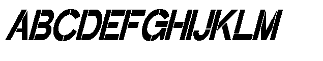 Glagent Stencil Black Ultra Cond Sl Font UPPERCASE