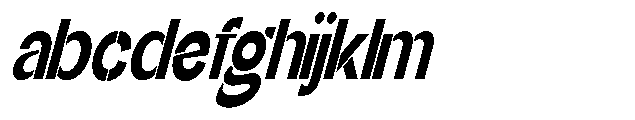 Glagent Stencil Black Ultra Cond Sl FONT