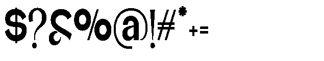 Glagent Stencil Black Ultra Condensed Font OTHER CHARS