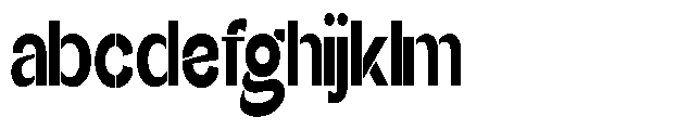 Glagent Stencil Black Ultra Condensed FONT