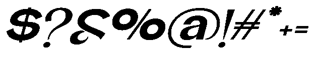 Glagent Stencil Black Ultra Expanded Sl Font OTHER CHARS