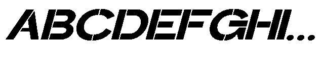 Glagent Stencil Black Ultra Expanded Sl Font UPPERCASE