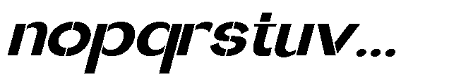 Glagent Stencil Black Ultra Expanded Sl Font LOWERCASE