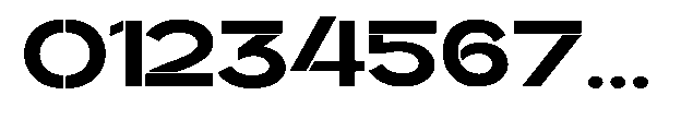 Glagent Stencil Black Ultra Expanded Font OTHER CHARS