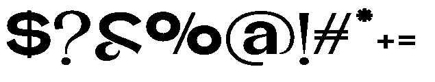 Glagent Stencil Black Ultra Expanded Font OTHER CHARS