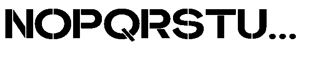 Glagent Stencil Black Ultra Expanded Font UPPERCASE