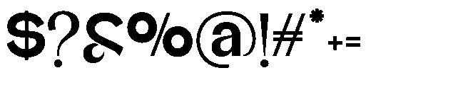 Glagent Stencil Black Font OTHER CHARS