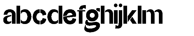 Glagent Stencil Black FONT