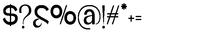 Glagent Stencil Bold Condensed Font OTHER CHARS