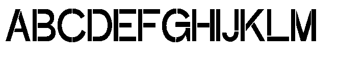 Glagent Stencil Bold Condensed Font UPPERCASE
