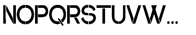 Glagent Stencil Bold Condensed Font UPPERCASE