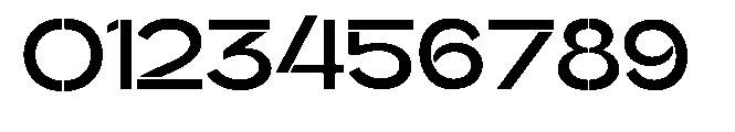 Glagent Stencil Bold Expanded Font OTHER CHARS