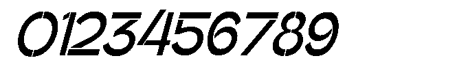 Glagent Stencil Bold Extra Cond Sl Font OTHER CHARS