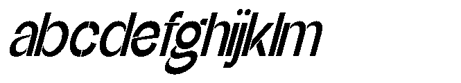 Glagent Stencil Bold Extra Cond Sl FONT