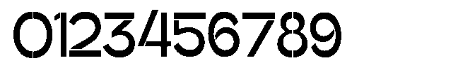 Glagent Stencil Bold Extra Condensed Font OTHER CHARS