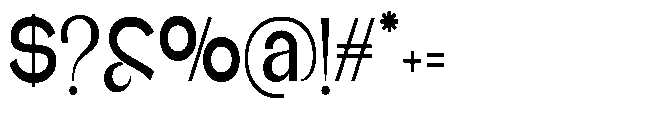 Glagent Stencil Bold Extra Condensed Font OTHER CHARS