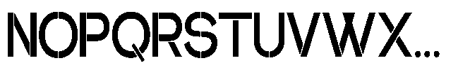 Glagent Stencil Bold Extra Condensed Font UPPERCASE