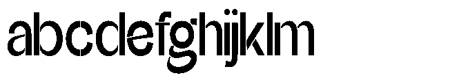 Glagent Stencil Bold Extra Condensed FONT