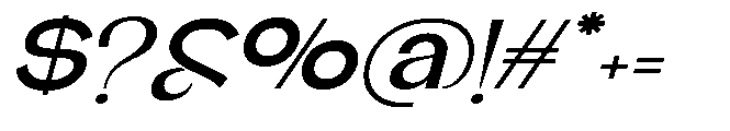 Glagent Stencil Bold Extra Expanded Sl Font OTHER CHARS