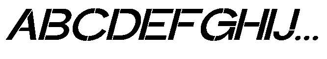 Glagent Stencil Bold Extra Expanded Sl Font UPPERCASE