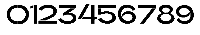 Glagent Stencil Bold Extra Expanded Font OTHER CHARS