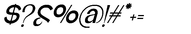 Glagent Stencil Bold Semi Condensed Sl Font OTHER CHARS