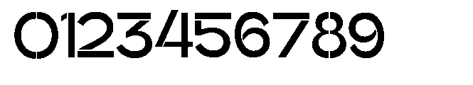 Glagent Stencil Bold Semi Condensed Font OTHER CHARS
