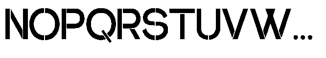 Glagent Stencil Bold Semi Condensed Font UPPERCASE