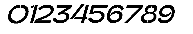Glagent Stencil Bold Semi Expanded Sl Font OTHER CHARS