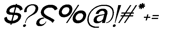 Glagent Stencil Bold Semi Expanded Sl Font OTHER CHARS