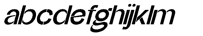 Glagent Stencil Bold Semi Expanded Sl FONT