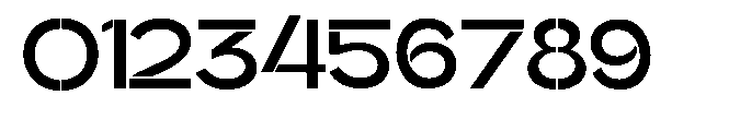 Glagent Stencil Bold Semi Expanded Font OTHER CHARS