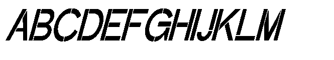 Glagent Stencil Bold Ultra Cond Sl Font UPPERCASE