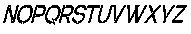 Glagent Stencil Bold Ultra Cond Sl Font UPPERCASE