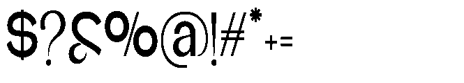 Glagent Stencil Bold Ultra Condensed Font OTHER CHARS