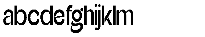 Glagent Stencil Bold Ultra Condensed FONT