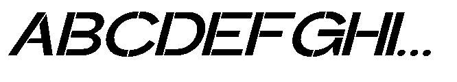 Glagent Stencil Bold Ultra Expanded Sl Font UPPERCASE