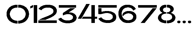 Glagent Stencil Bold Ultra Expanded Font OTHER CHARS
