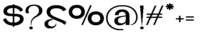 Glagent Stencil Bold Ultra Expanded Font OTHER CHARS