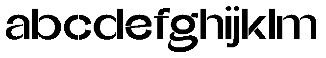 Glagent Stencil Bold Ultra Expanded FONT