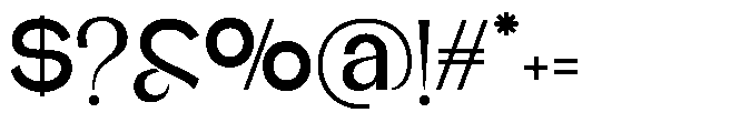 Glagent Stencil Bold Font OTHER CHARS