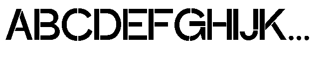 Glagent Stencil Bold Font UPPERCASE