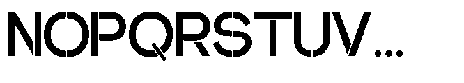 Glagent Stencil Bold Font UPPERCASE