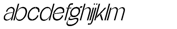Glagent Stencil Condensed Slanted FONT