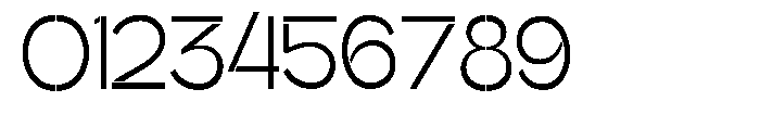 Glagent Stencil Condensed Font OTHER CHARS