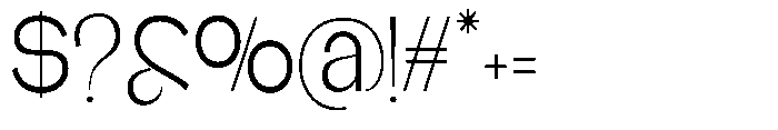 Glagent Stencil Condensed Font OTHER CHARS