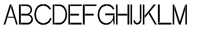 Glagent Stencil Condensed Font UPPERCASE