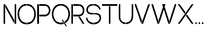 Glagent Stencil Condensed Font UPPERCASE