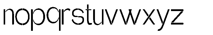 Glagent Stencil Condensed Font LOWERCASE